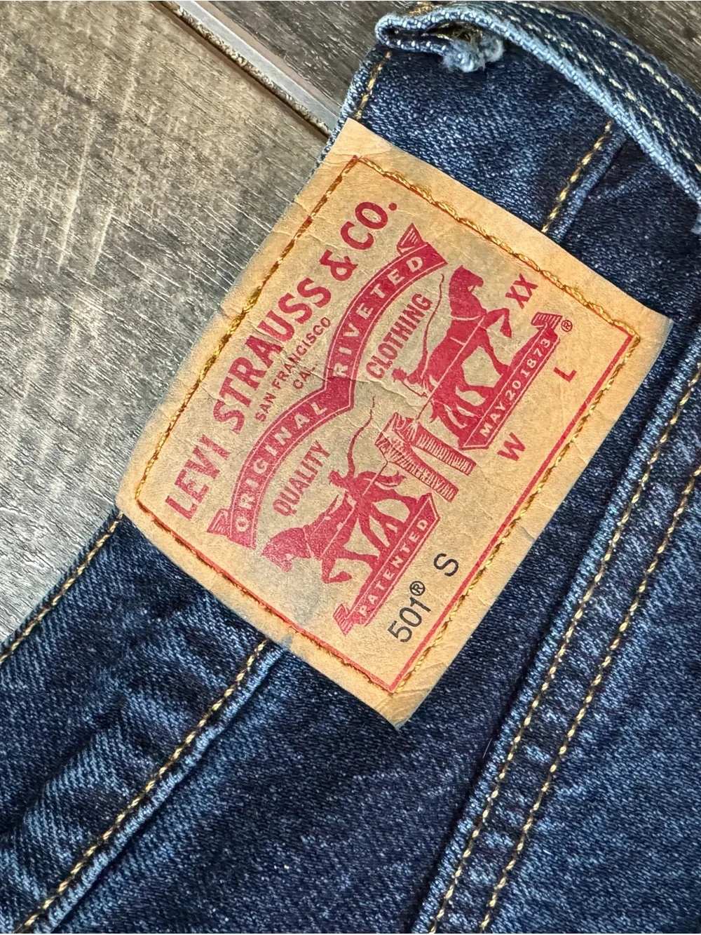 Levi’s 501S Jeans Button Fly 27X30 - Picture 7 of 8